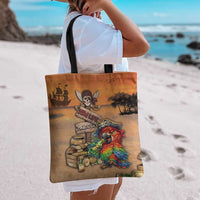 Drunken Pirate Parrot Tote Bag Tropical Vibe
