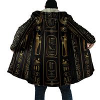 Egypt Cartouche Cloak Gold Pharaoh Hieroglyphics Patterns