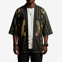 Egypt Cartouche Kimono Gold Pharaoh Hieroglyphics Patterns