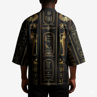 Egypt Cartouche Kimono Gold Pharaoh Hieroglyphics Patterns