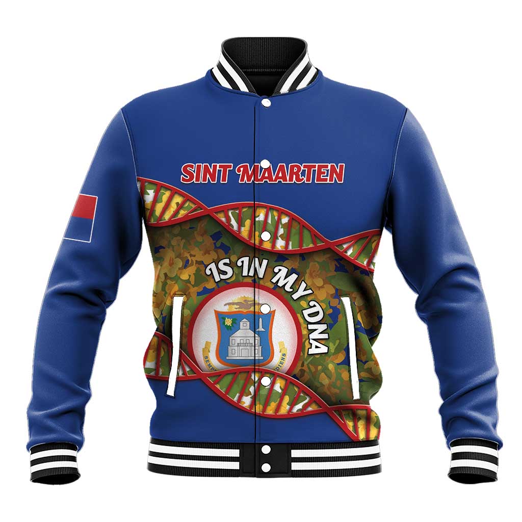 Personalized Sint Maarten Is In My DNA Baseball Jacket - Wonder Print Shop