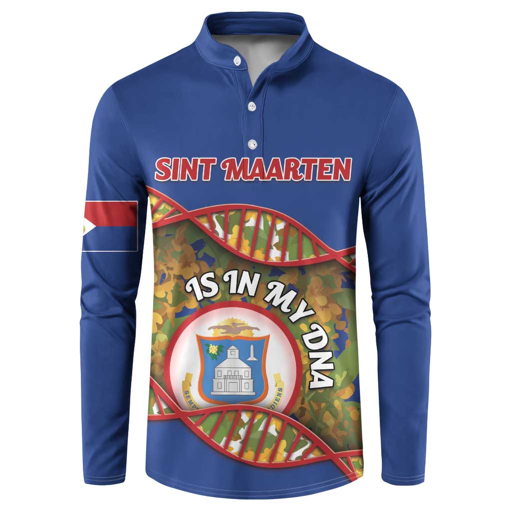 Personalized Sint Maarten Is In My DNA Button Sweatshirt - Wonder Print Shop