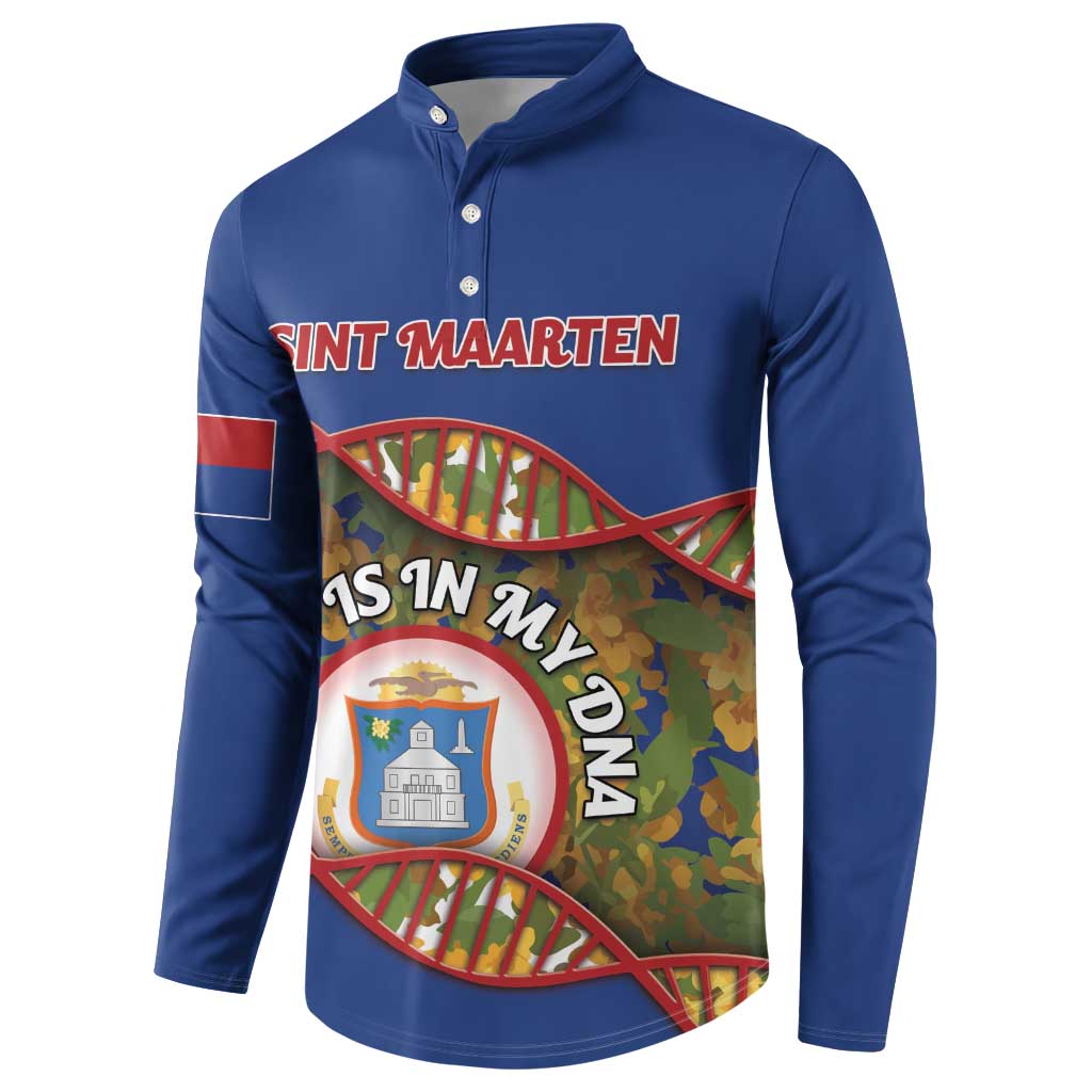 Personalized Sint Maarten Is In My DNA Button Sweatshirt - Wonder Print Shop