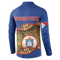 Personalized Sint Maarten Is In My DNA Button Sweatshirt - Wonder Print Shop