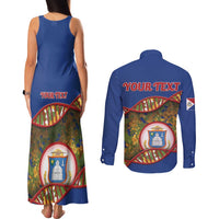 Personalized Sint Maarten Is In My DNA Couples Matching Tank Maxi Dress and Long Sleeve Button Shirt - Wonder Print Shop