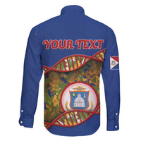 Personalized Sint Maarten Is In My DNA Family Matching Long Sleeve Bodycon Dress and Hawaiian Shirt - Wonder Print Shop