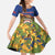 Personalized Sint Maarten Is In My DNA Family Matching Off The Shoulder Long Sleeve Dress and Hawaiian Shirt - Wonder Print Shop
