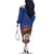Personalized Sint Maarten Is In My DNA Family Matching Off The Shoulder Long Sleeve Dress and Hawaiian Shirt - Wonder Print Shop