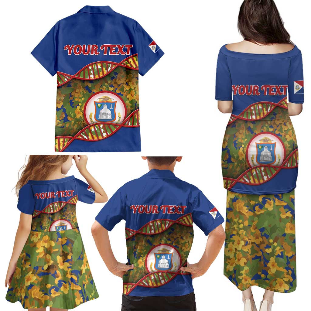 Personalized Sint Maarten Is In My DNA Family Matching Puletasi and Hawaiian Shirt - Wonder Print Shop