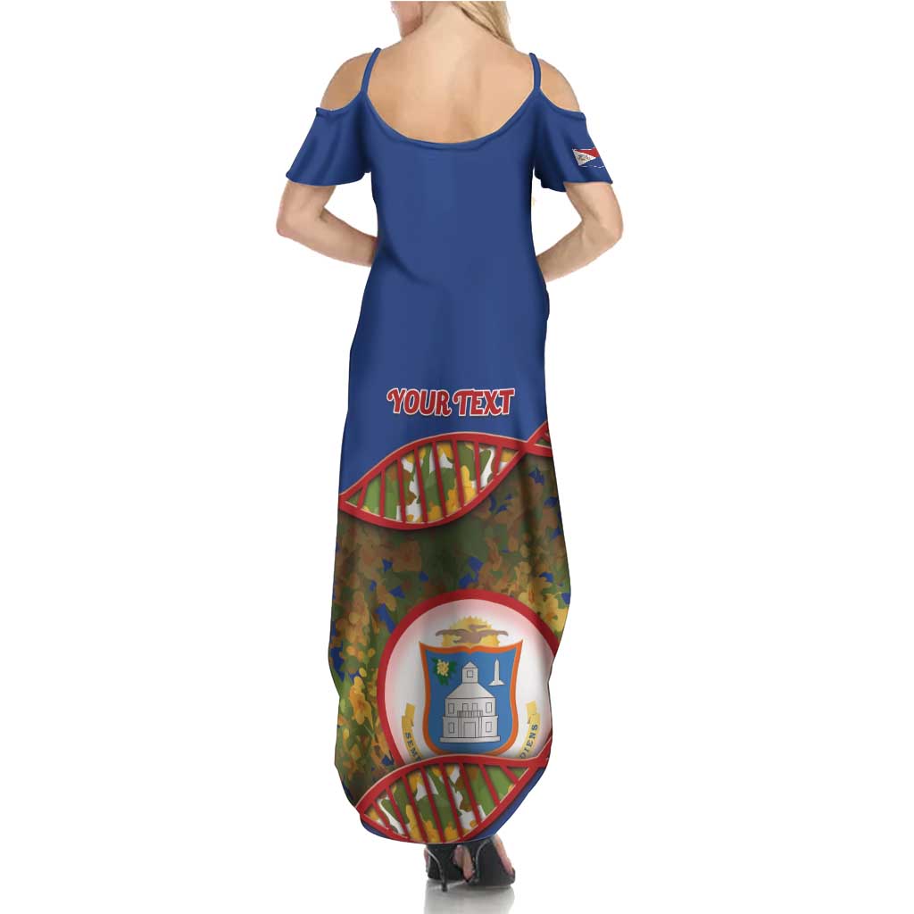 Personalized Sint Maarten Is In My DNA Family Matching Summer Maxi Dress and Hawaiian Shirt - Wonder Print Shop