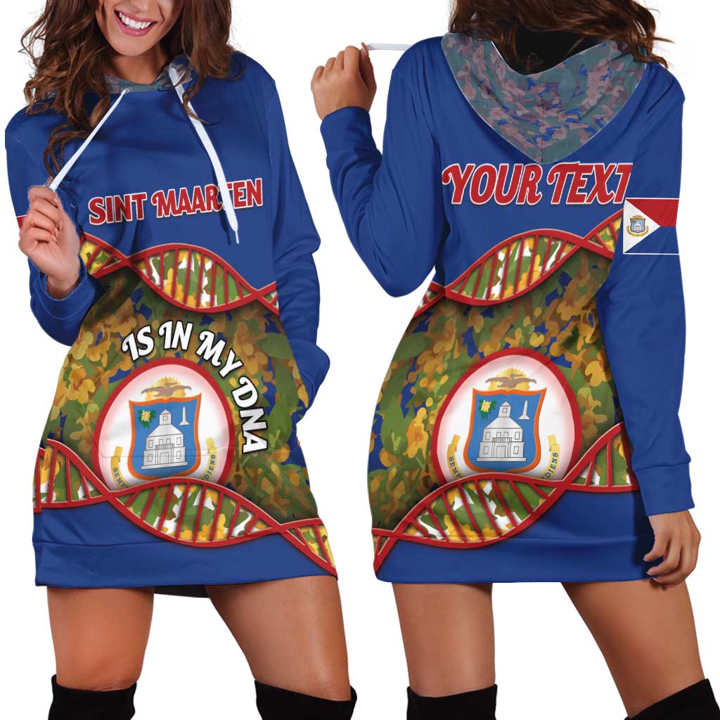 Personalized Sint Maarten Is In My DNA Hoodie Dress - Wonder Print Shop