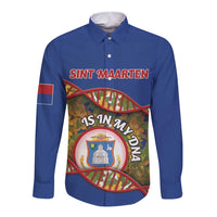 Personalized Sint Maarten Is In My DNA Long Sleeve Button Shirt - Wonder Print Shop