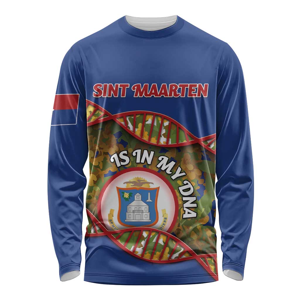 Personalized Sint Maarten Is In My DNA Long Sleeve Shirt - Wonder Print Shop