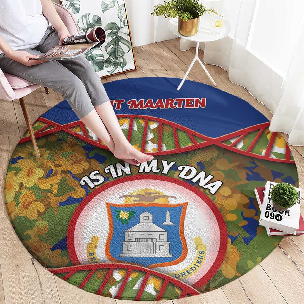 Sint Maarten Is In My DNA Round Carpet - Wonder Print Shop