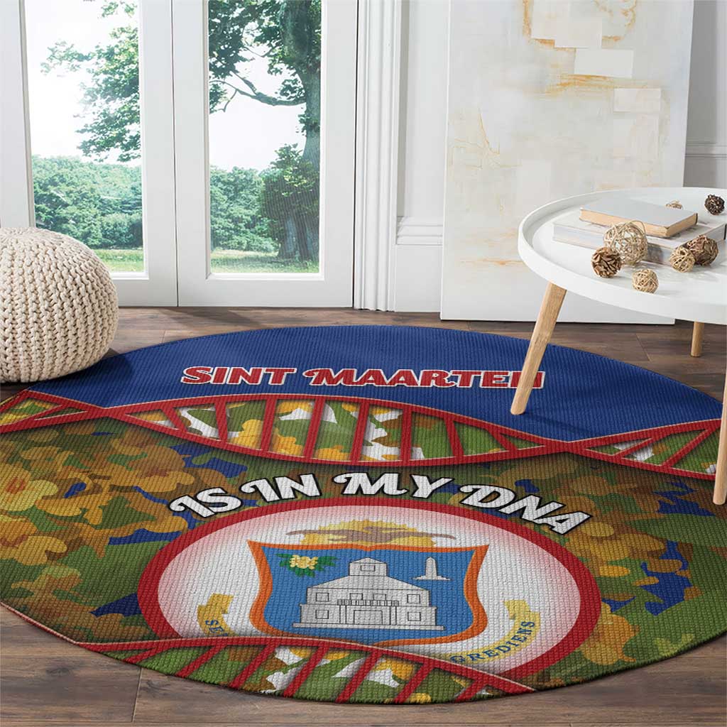 Sint Maarten Is In My DNA Round Carpet - Wonder Print Shop