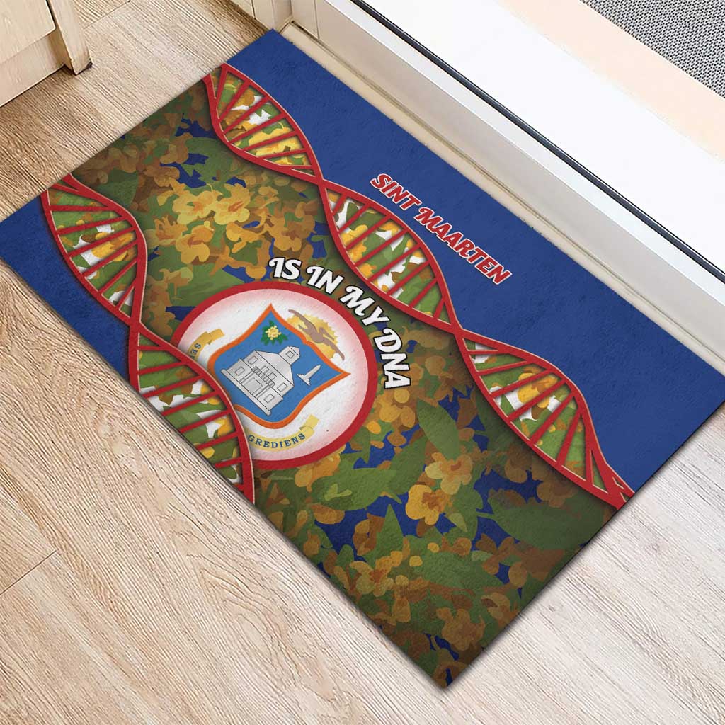 Sint Maarten Is In My DNA Rubber Doormat - Wonder Print Shop