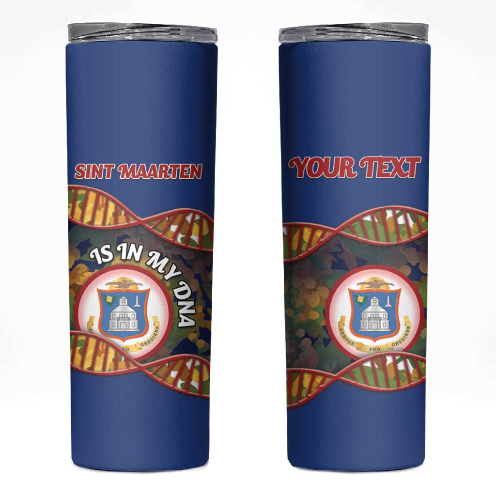 Personalized Sint Maarten Is In My DNA Skinny Tumbler - Wonder Print Shop