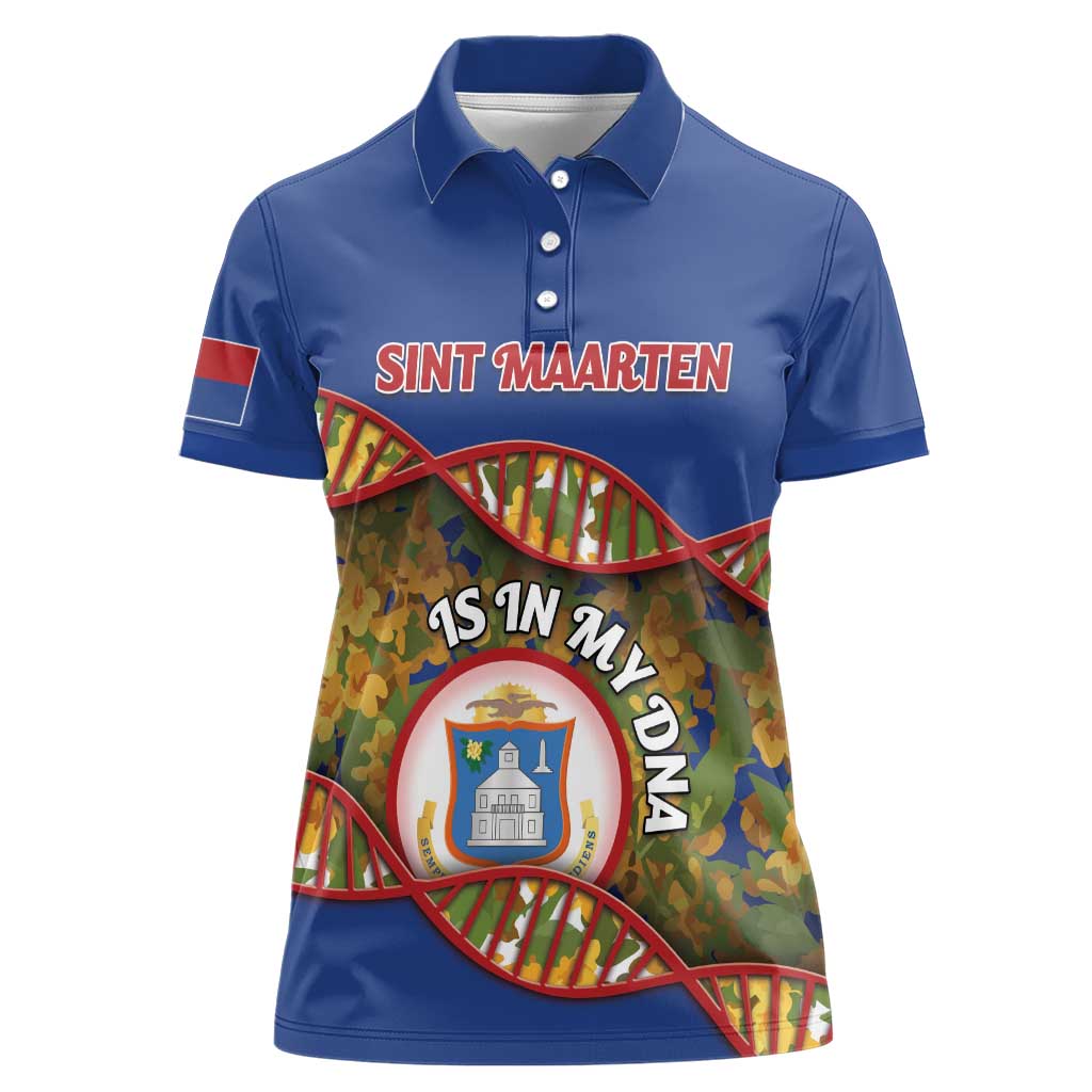 Personalized Sint Maarten Is In My DNA Women Polo Shirt - Wonder Print Shop