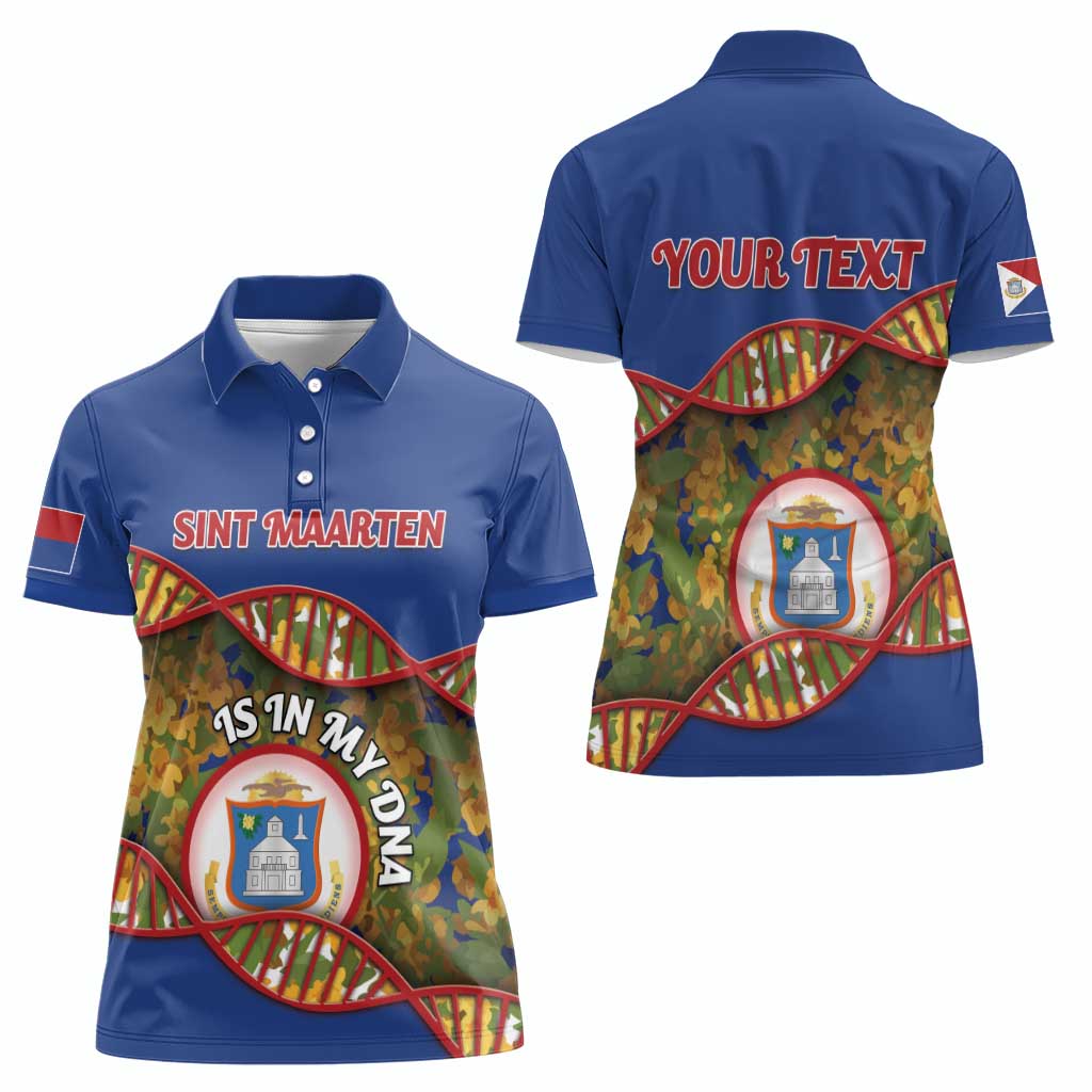 Personalized Sint Maarten Is In My DNA Women Polo Shirt - Wonder Print Shop
