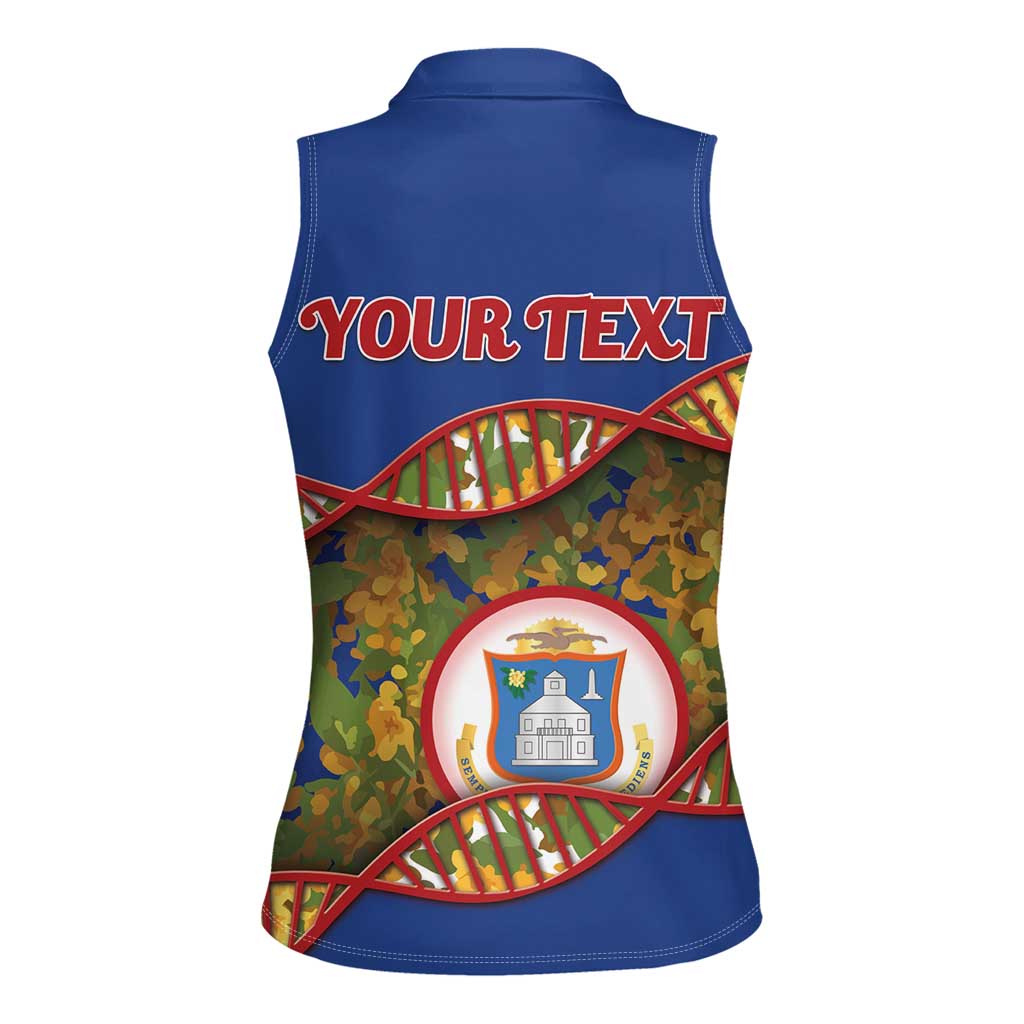 Personalized Sint Maarten Is In My DNA Women Sleeveless Polo Shirt - Wonder Print Shop