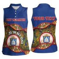 Personalized Sint Maarten Is In My DNA Women Sleeveless Polo Shirt - Wonder Print Shop