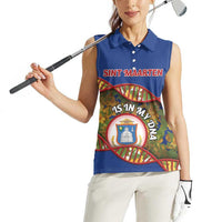 Personalized Sint Maarten Is In My DNA Women Sleeveless Polo Shirt - Wonder Print Shop
