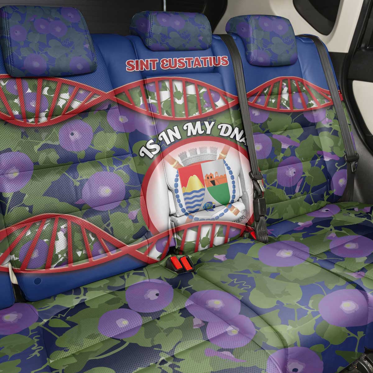 Sint Eustatius Is In My DNA Back Car Seat Cover - Wonder Print Shop