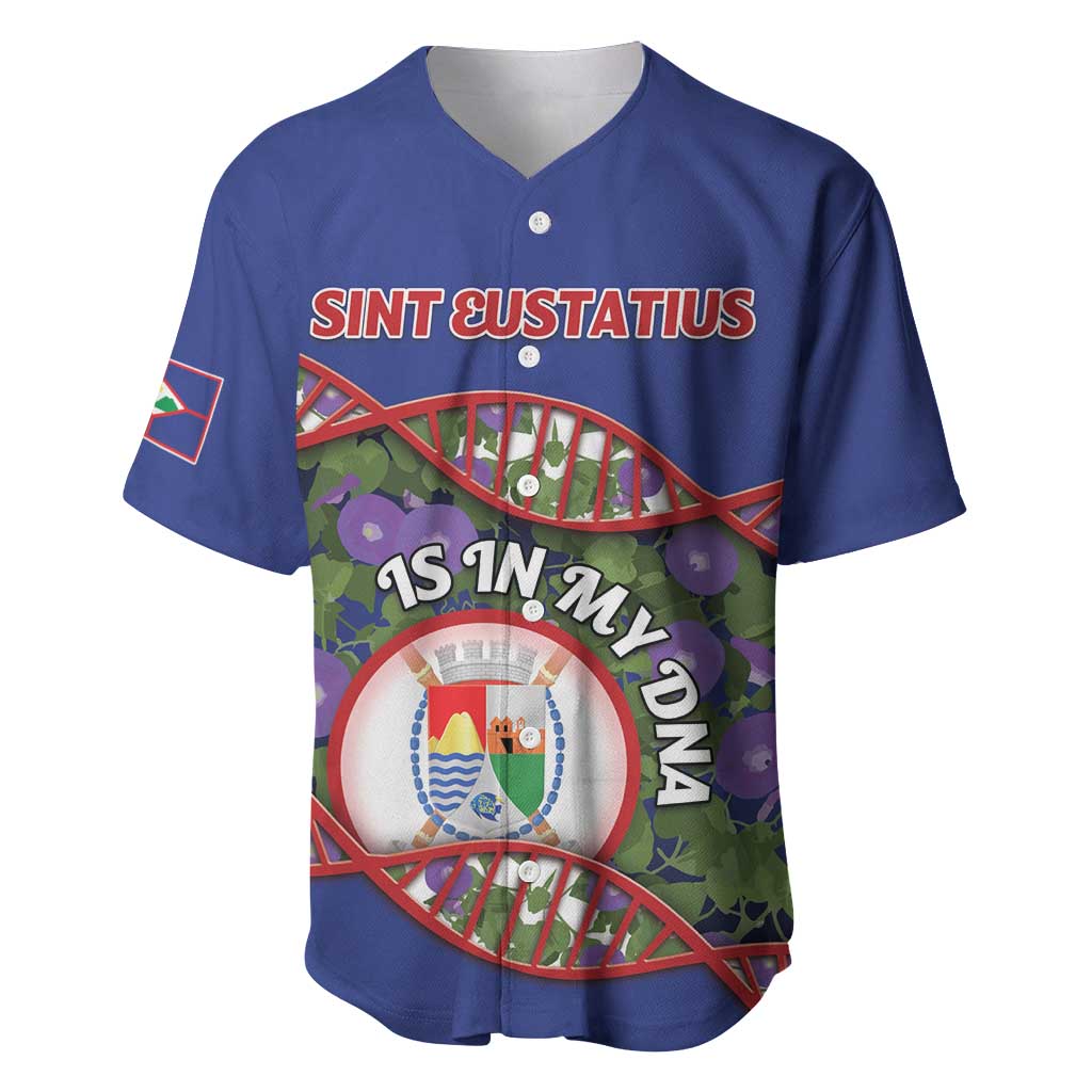 Personalized Sint Eustatius Is In My DNA Baseball Jersey - Wonder Print Shop