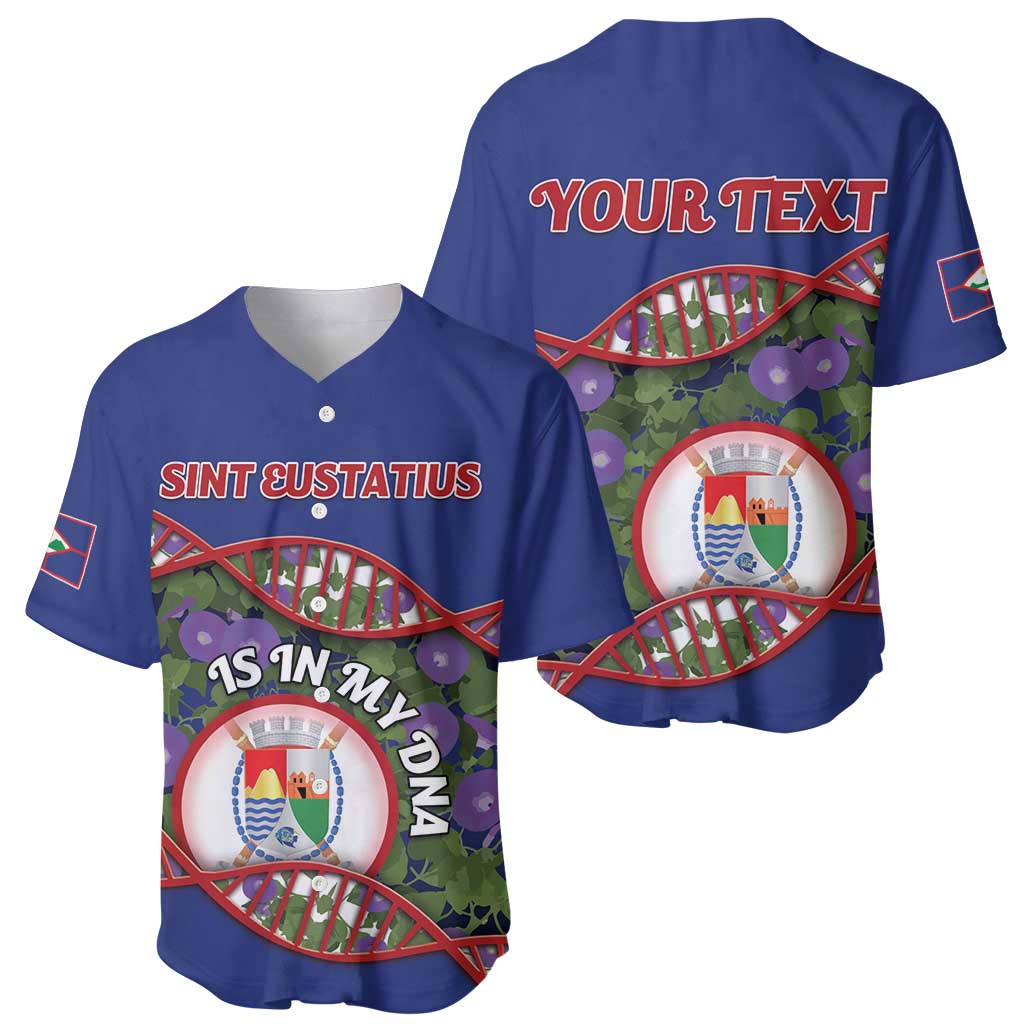 Personalized Sint Eustatius Is In My DNA Baseball Jersey - Wonder Print Shop