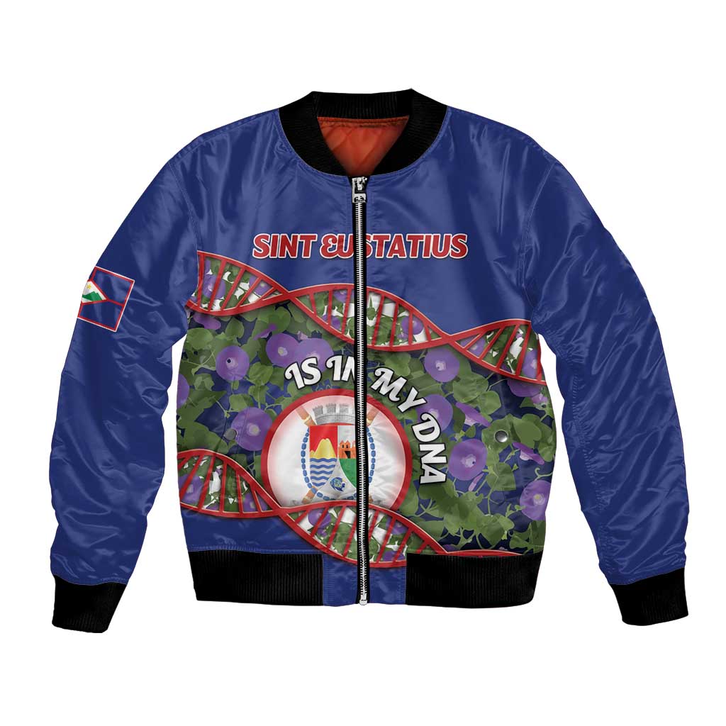 Personalized Sint Eustatius Is In My DNA Bomber Jacket - Wonder Print Shop