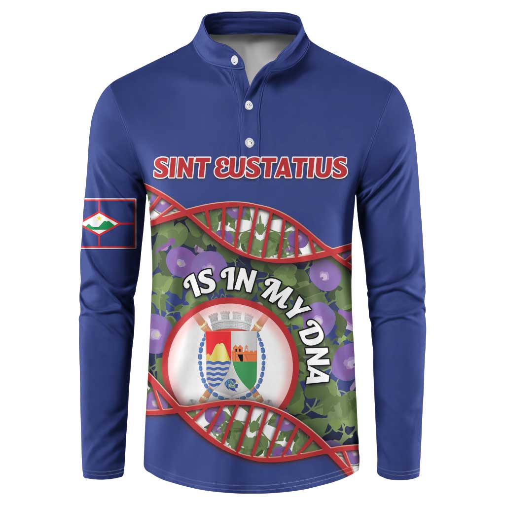 Personalized Sint Eustatius Is In My DNA Button Sweatshirt - Wonder Print Shop