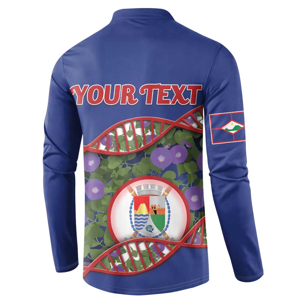Personalized Sint Eustatius Is In My DNA Button Sweatshirt - Wonder Print Shop