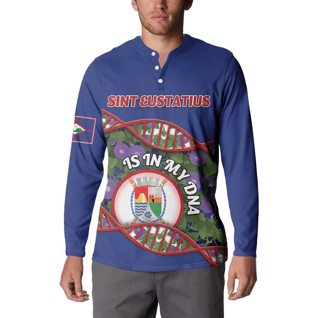 Personalized Sint Eustatius Is In My DNA Button Sweatshirt - Wonder Print Shop