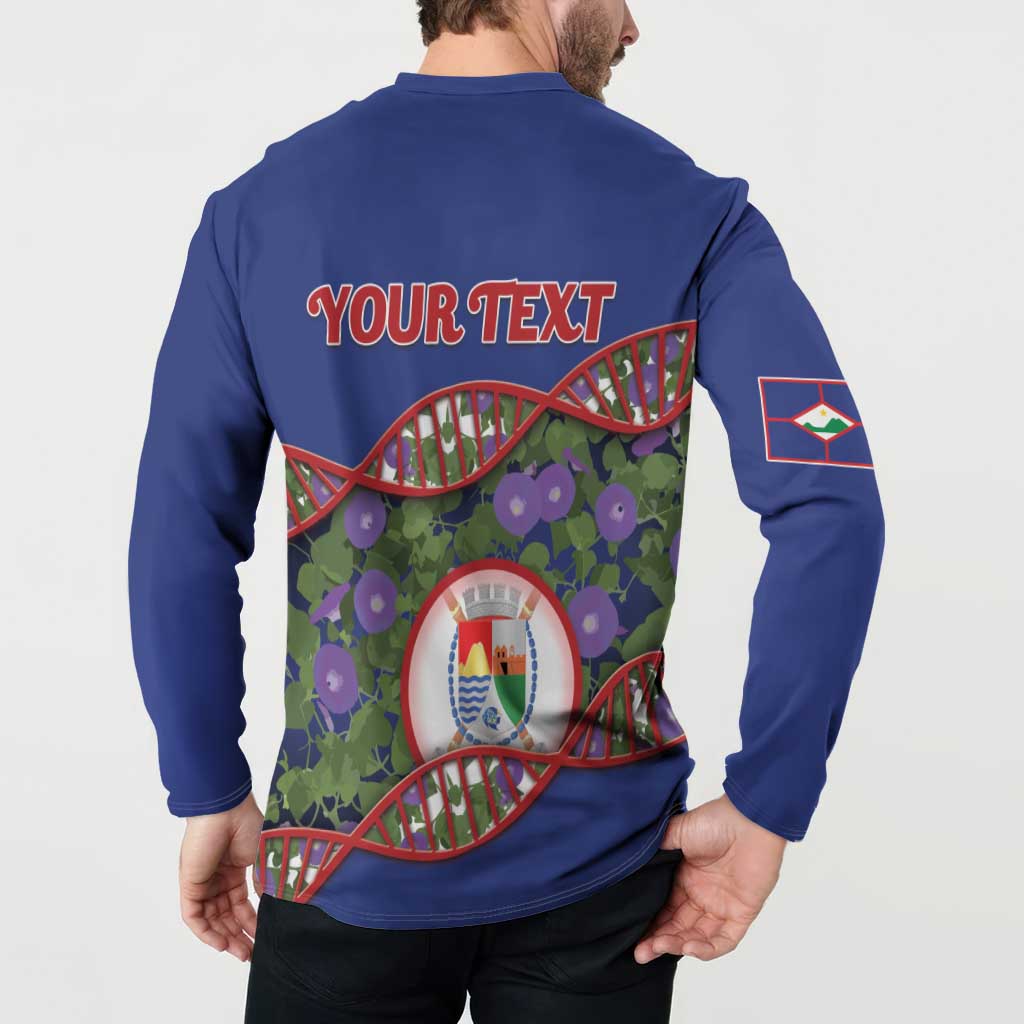 Personalized Sint Eustatius Is In My DNA Button Sweatshirt - Wonder Print Shop