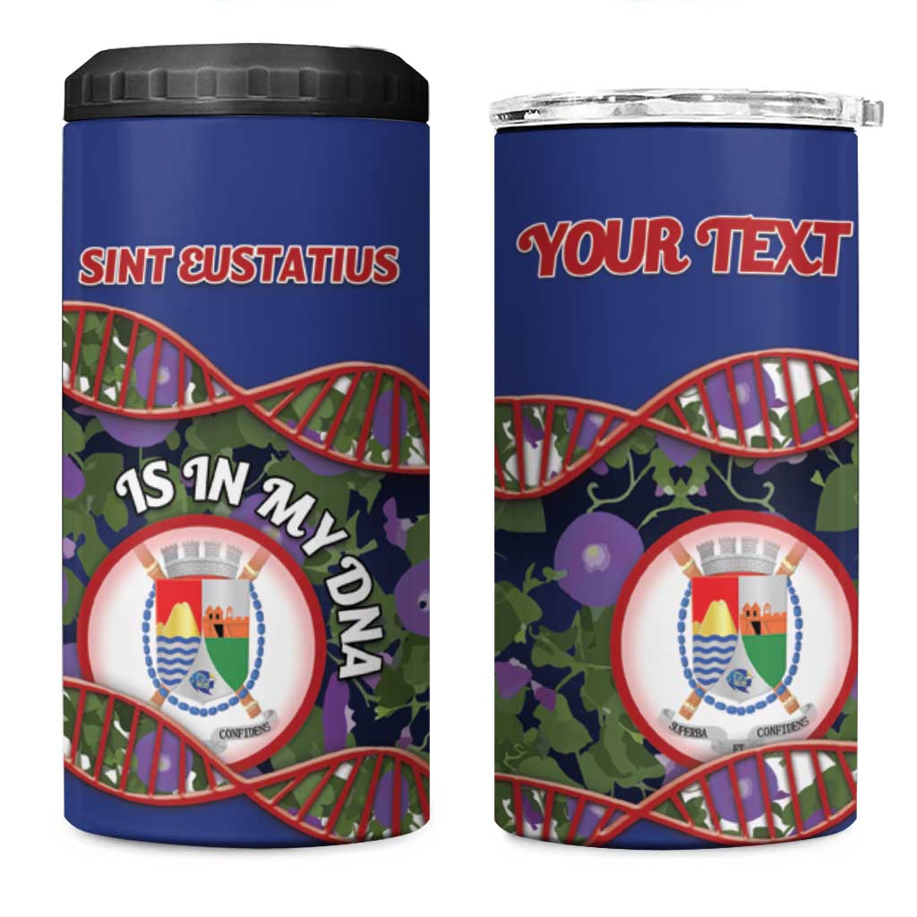 Personalized Sint Eustatius Is In My DNA 4 in 1 Can Cooler Tumbler - Wonder Print Shop