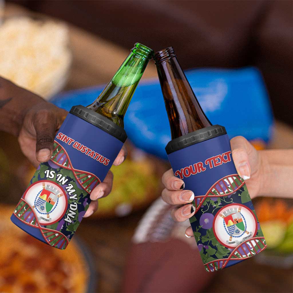 Personalized Sint Eustatius Is In My DNA 4 in 1 Can Cooler Tumbler - Wonder Print Shop