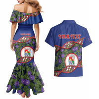 Personalized Sint Eustatius Is In My DNA Couples Matching Mermaid Dress and Hawaiian Shirt - Wonder Print Shop