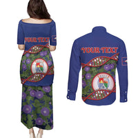 Personalized Sint Eustatius Is In My DNA Couples Matching Puletasi and Long Sleeve Button Shirt - Wonder Print Shop