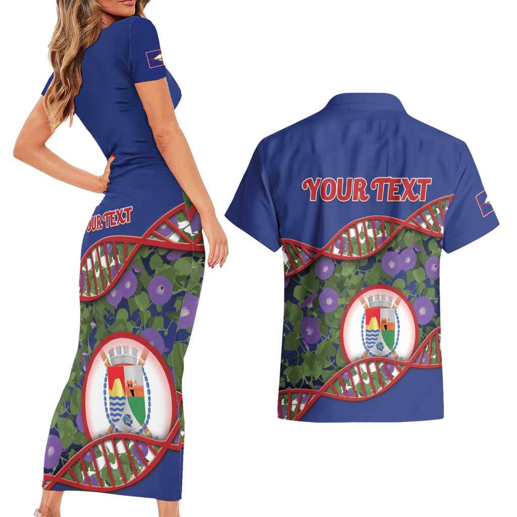 Personalized Sint Eustatius Is In My DNA Couples Matching Short Sleeve Bodycon Dress and Hawaiian Shirt - Wonder Print Shop