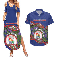 Personalized Sint Eustatius Is In My DNA Couples Matching Summer Maxi Dress and Hawaiian Shirt - Wonder Print Shop