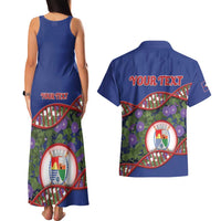 Personalized Sint Eustatius Is In My DNA Couples Matching Tank Maxi Dress and Hawaiian Shirt - Wonder Print Shop