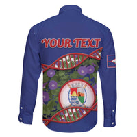 Personalized Sint Eustatius Is In My DNA Family Matching Off The Shoulder Long Sleeve Dress and Hawaiian Shirt - Wonder Print Shop