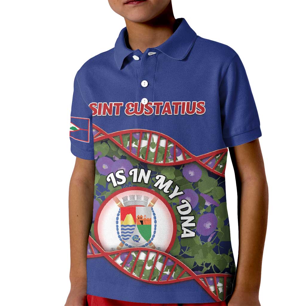 Personalized Sint Eustatius Is In My DNA Kid Polo Shirt - Wonder Print Shop