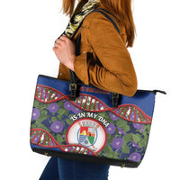 Sint Eustatius Is In My DNA Leather Tote Bag - Wonder Print Shop