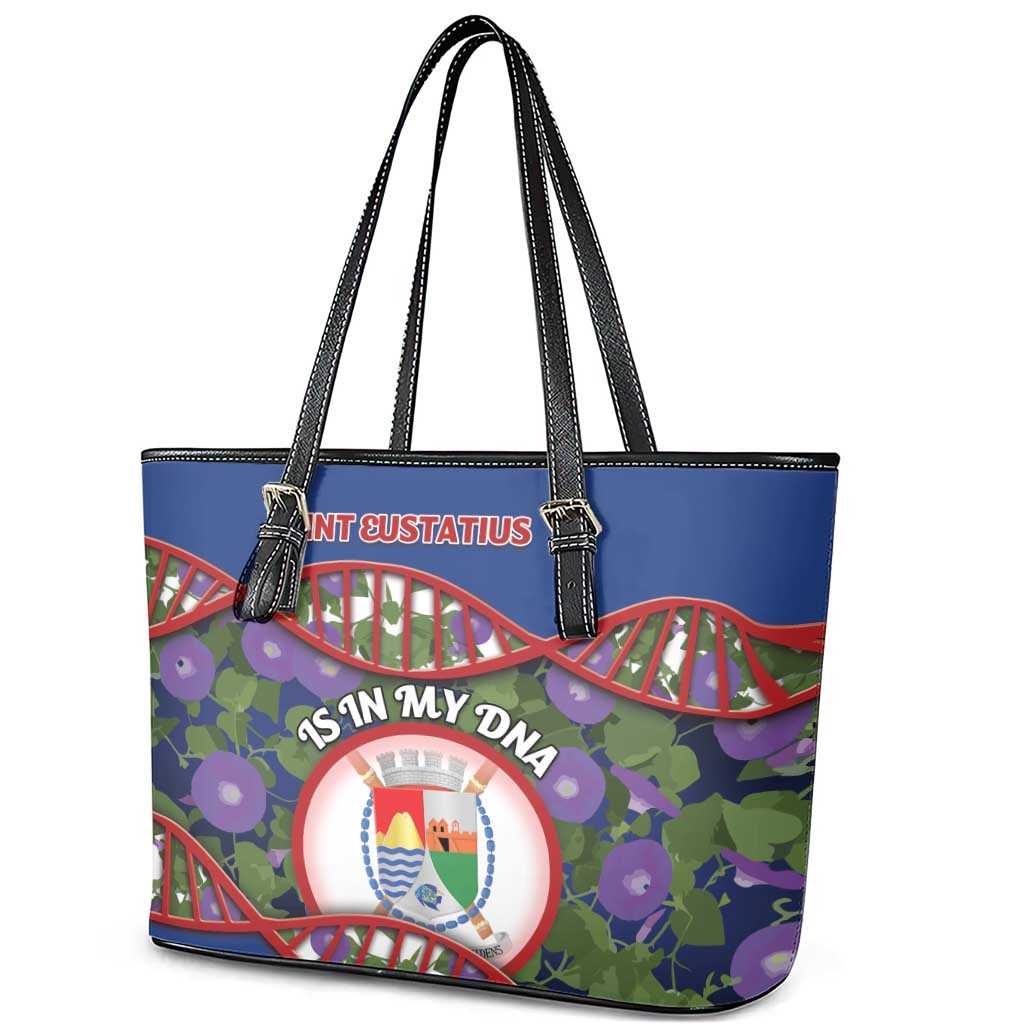 Sint Eustatius Is In My DNA Leather Tote Bag - Wonder Print Shop