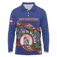 Personalized Sint Eustatius Is In My DNA Long Sleeve Polo Shirt - Wonder Print Shop