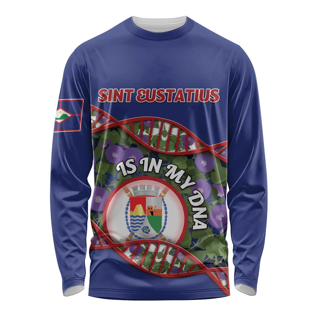 Personalized Sint Eustatius Is In My DNA Long Sleeve Shirt - Wonder Print Shop