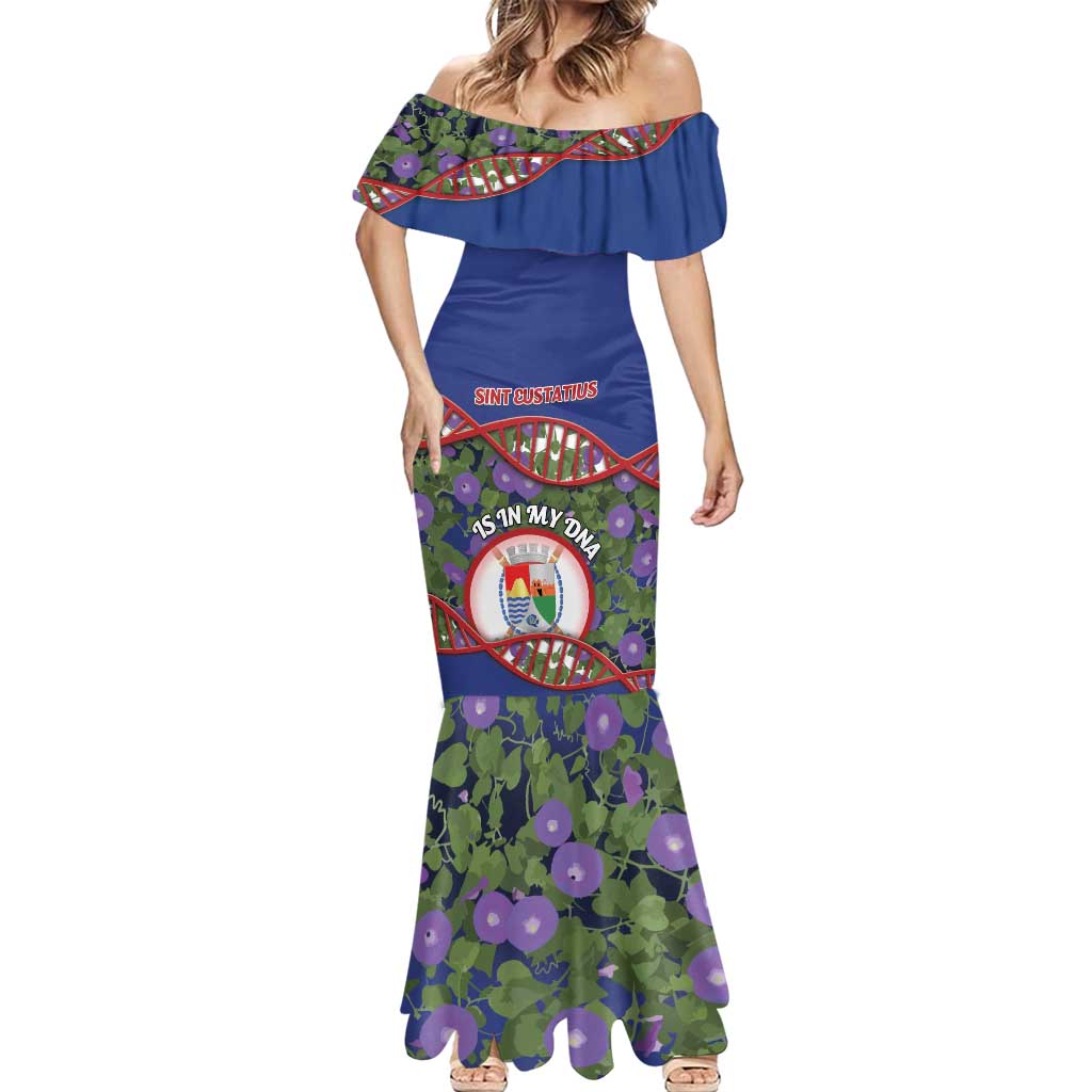 Personalized Sint Eustatius Is In My DNA Mermaid Dress - Wonder Print Shop