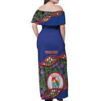 Personalized Sint Eustatius Is In My DNA Off Shoulder Maxi Dress - Wonder Print Shop