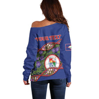 Personalized Sint Eustatius Is In My DNA Off Shoulder Sweater - Wonder Print Shop